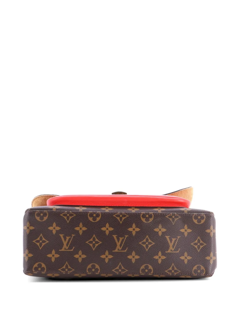 Louis Vuitton Pre-owned Marignan Handbag Monogram Canvas with Leather Shoulder Bag in Brown, view 4