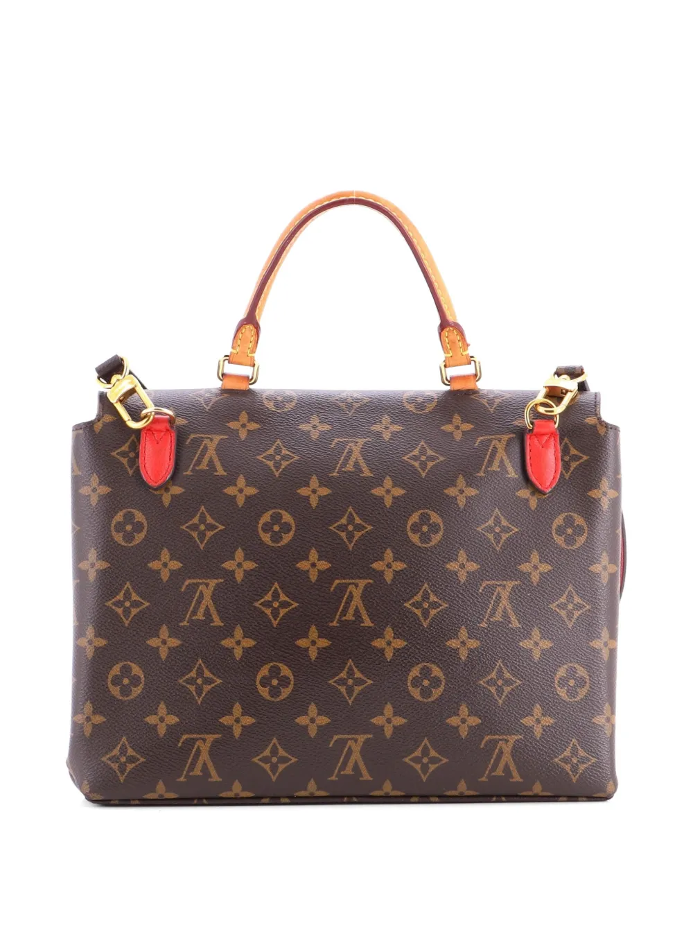 Louis Vuitton Pre-owned Marignan Handbag Monogram Canvas with Leather Shoulder Bag in Brown, view 2