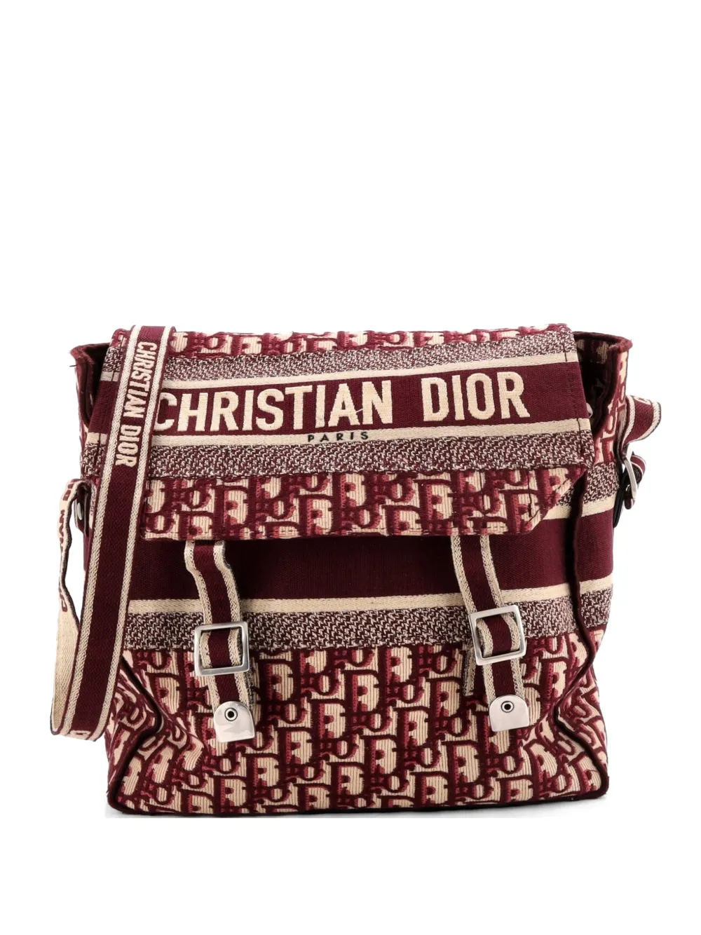Christian Dior Pre-Owned Diorcamp Messenger Bag Oblique Canvas crossbody bag - Rot