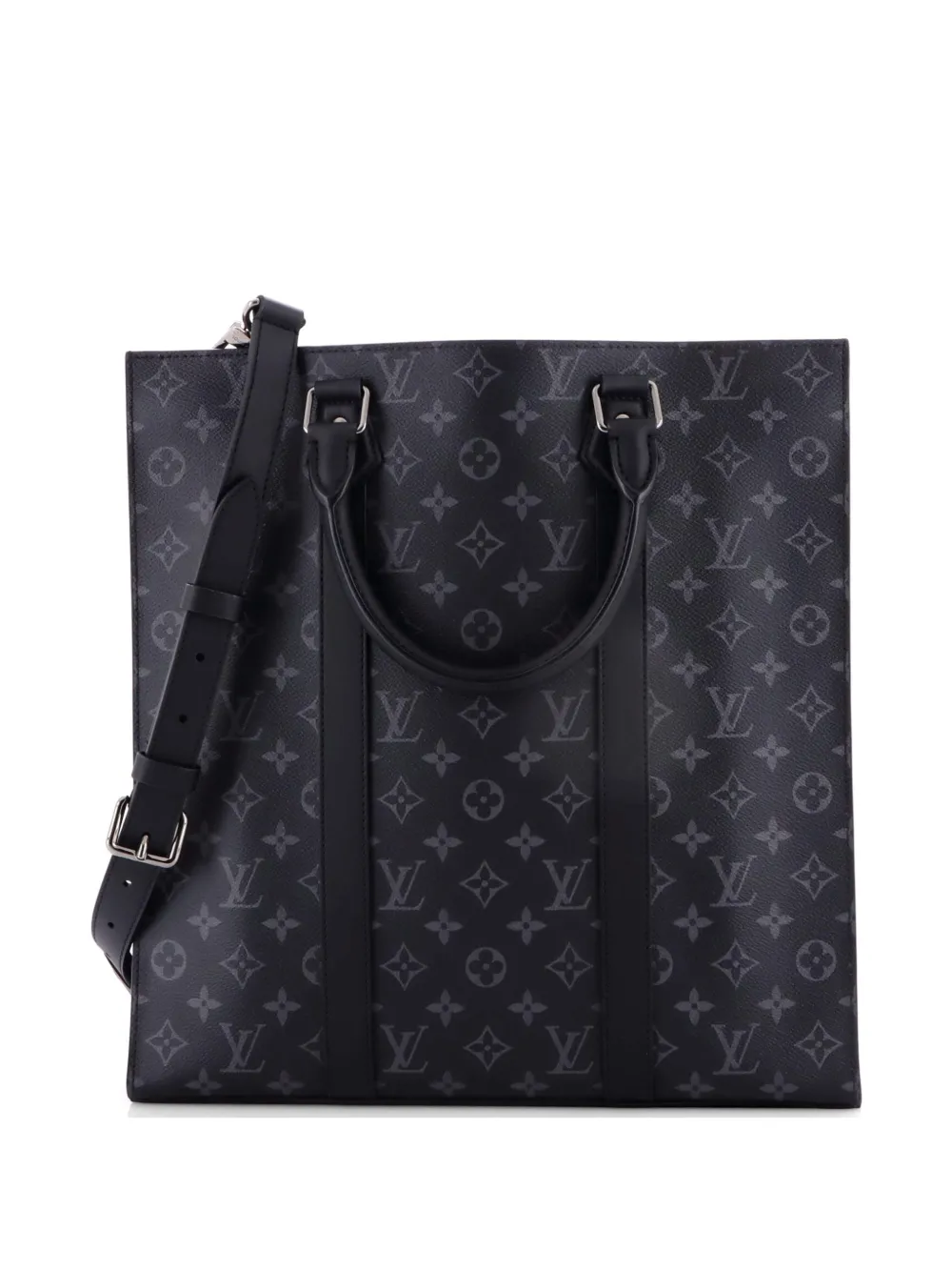 Louis Vuitton Pre-Owned Sac Plat Bag Monogram Eclipse Canvas tote bag - Nero