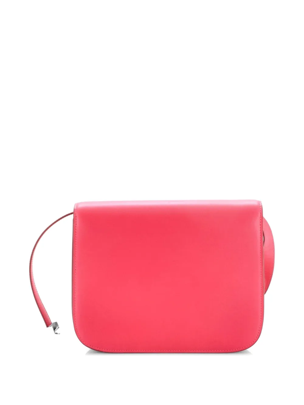Celine Pre-owned Classic Box Bag Smooth Leather Medium Crossbody Bag in Pink, view 2