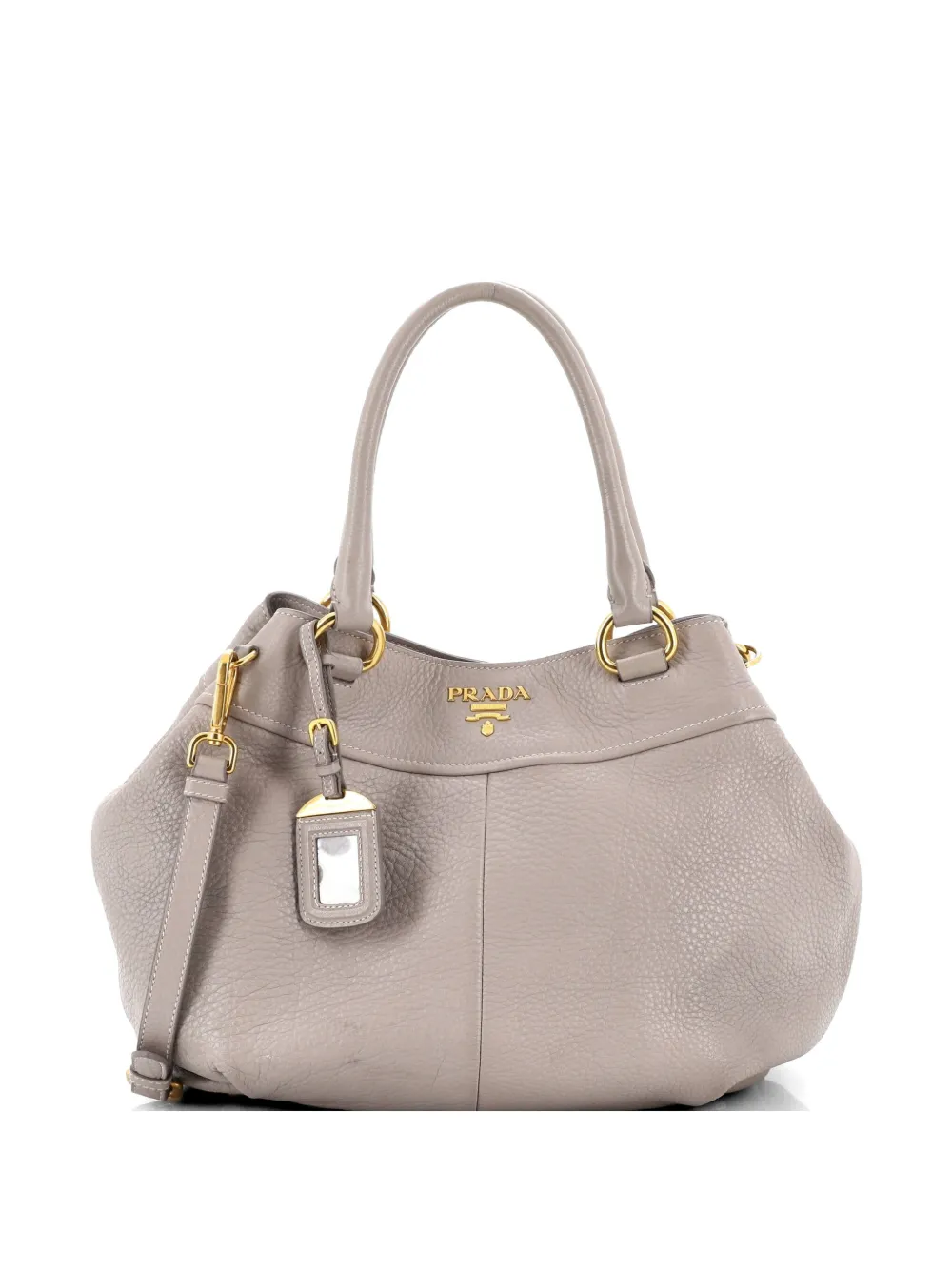 Prada Pre-Owned Convertible Shopping Tote Vitello Daino Small shoulder bag - Grigio