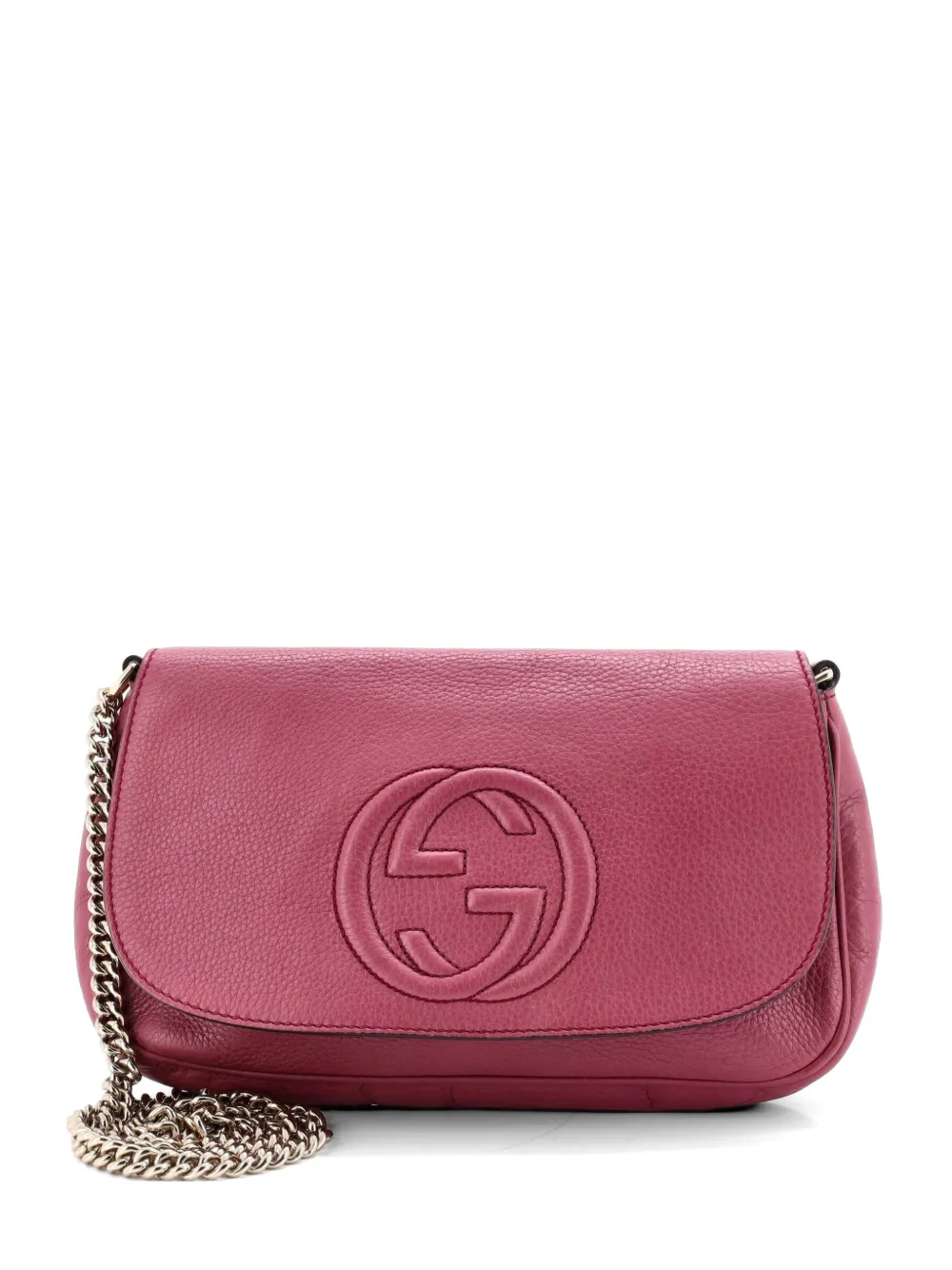 Gucci Pre-Owned Soho Chain Leather Medium crossbody bag - Rosa