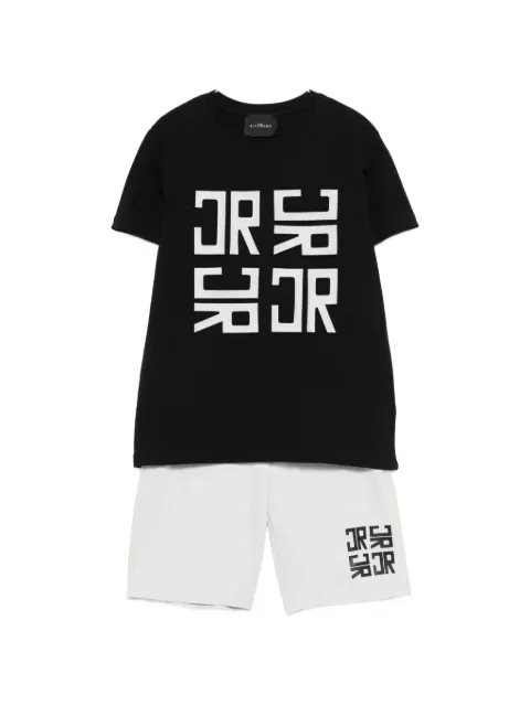 John Richmond Junior logo-print  shorts set