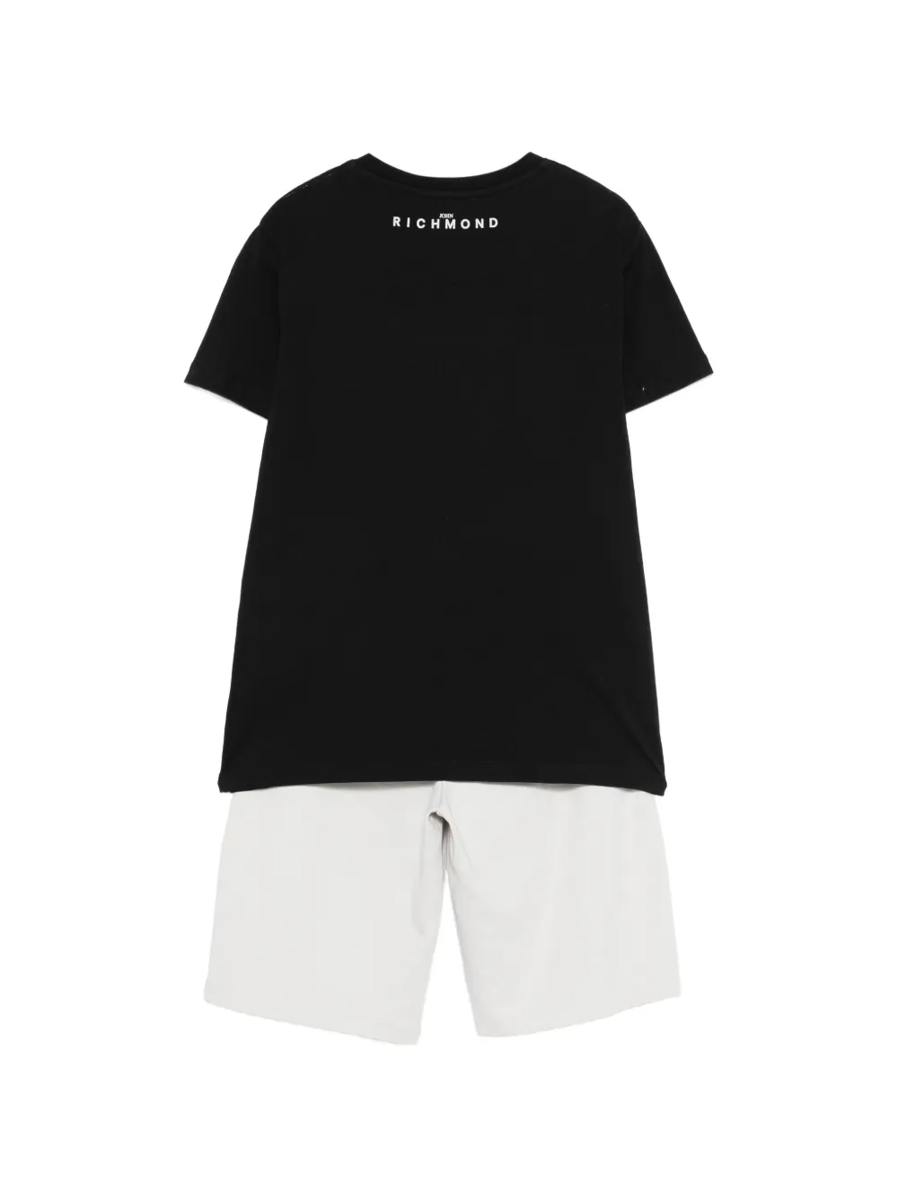 John Richmond Junior Shorts set met logoprint Zwart