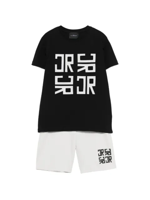 John Richmond Junior logo-print  shorts set