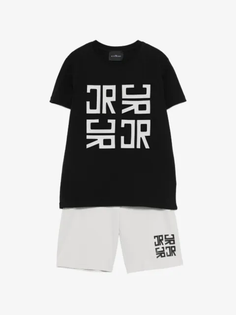 John Richmond Junior logo-print  shorts set