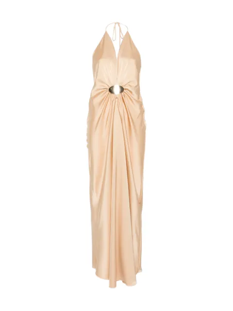 SIMONA CORSELLINI halter-neck maxi dress