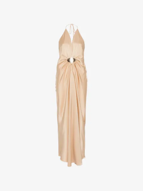 SIMONA CORSELLINI halter-neck maxi dress