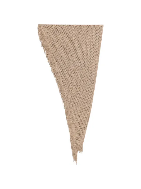 SIMONA CORSELLINI metallic-effect open-knit scarf