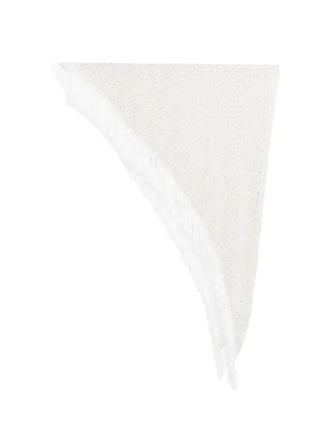 SIMONA CORSELLINI fringe-trimmed scarf