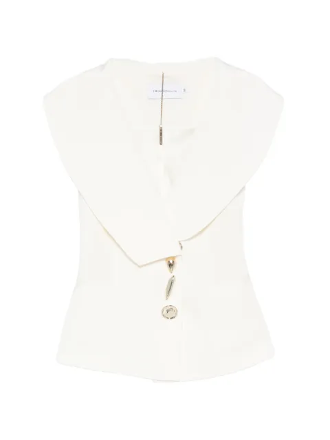 SIMONA CORSELLINI sculpted-button waistcoat