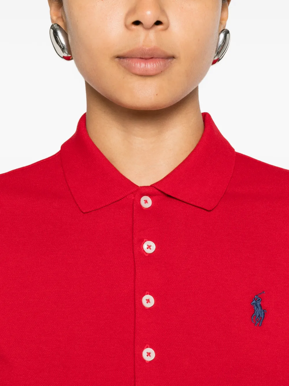 Polo Ralph Lauren Slim-fit pony polo blouse Rood