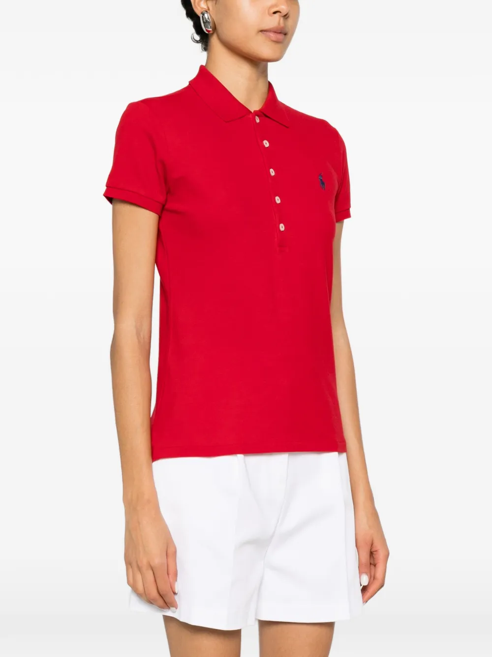 Polo Ralph Lauren Slim-fit pony polo blouse Rood