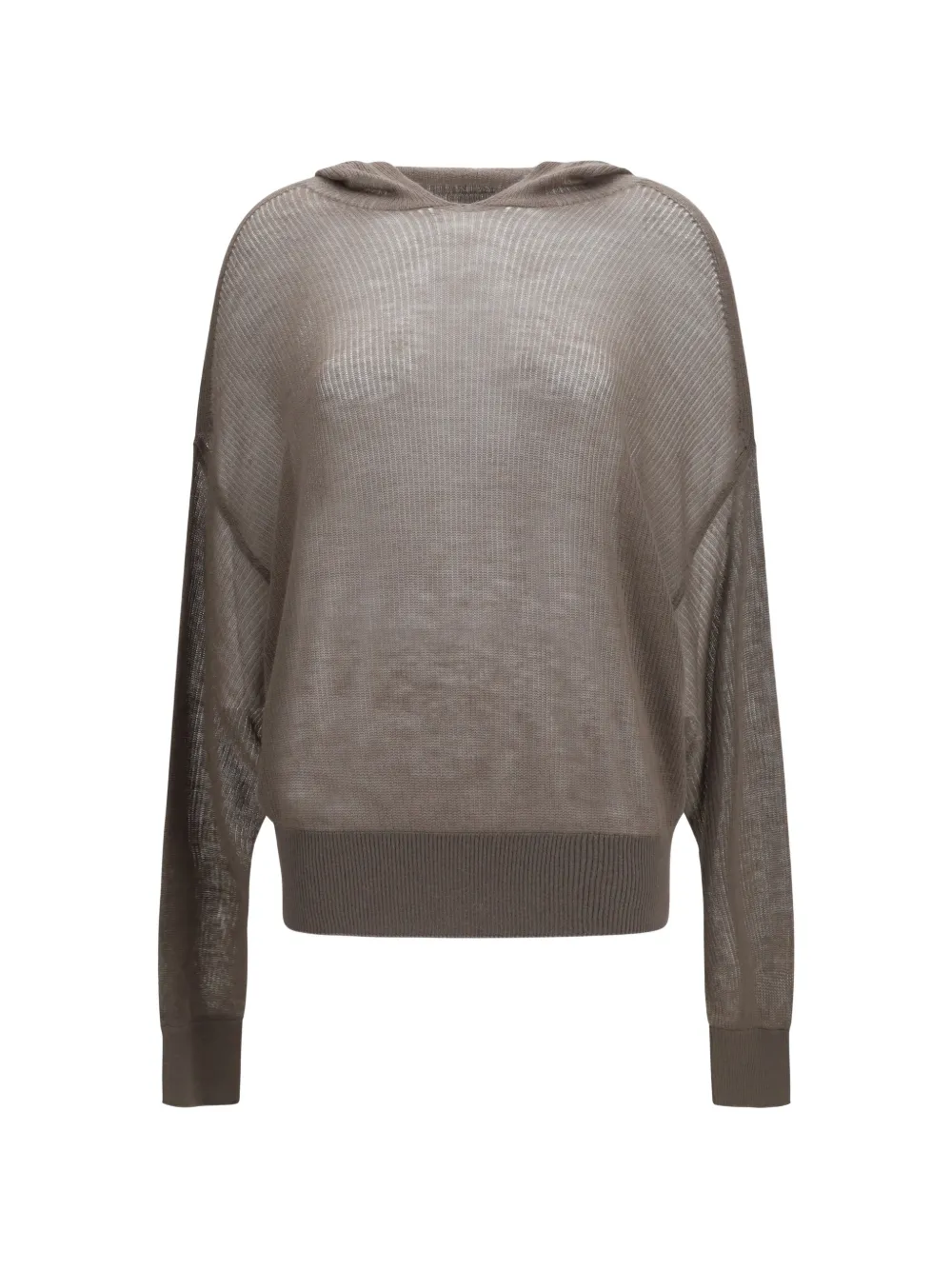 Rick Owens hooded knitwear - Marrone