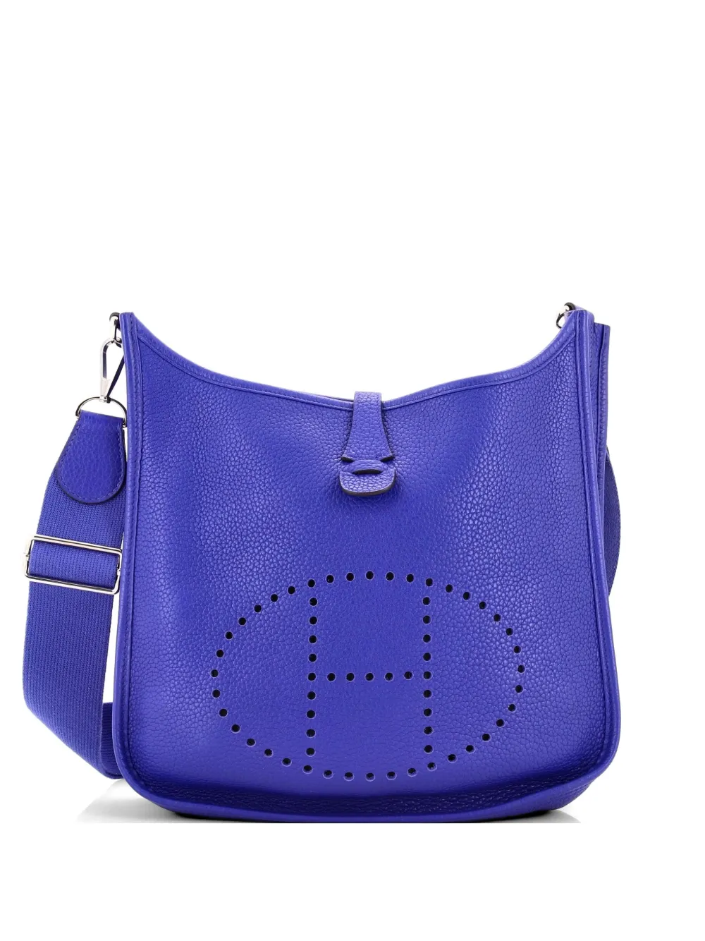 Hermès Pre-Owned Evelyne Bag Gen III Clemence PM crossbody bag - Blu