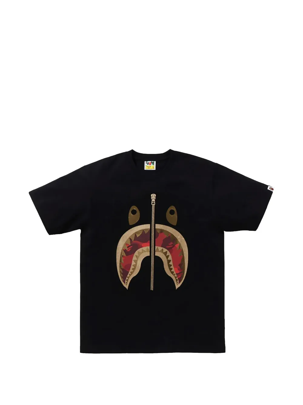 A BATHING APE® zip-detail T-shirt - Nero