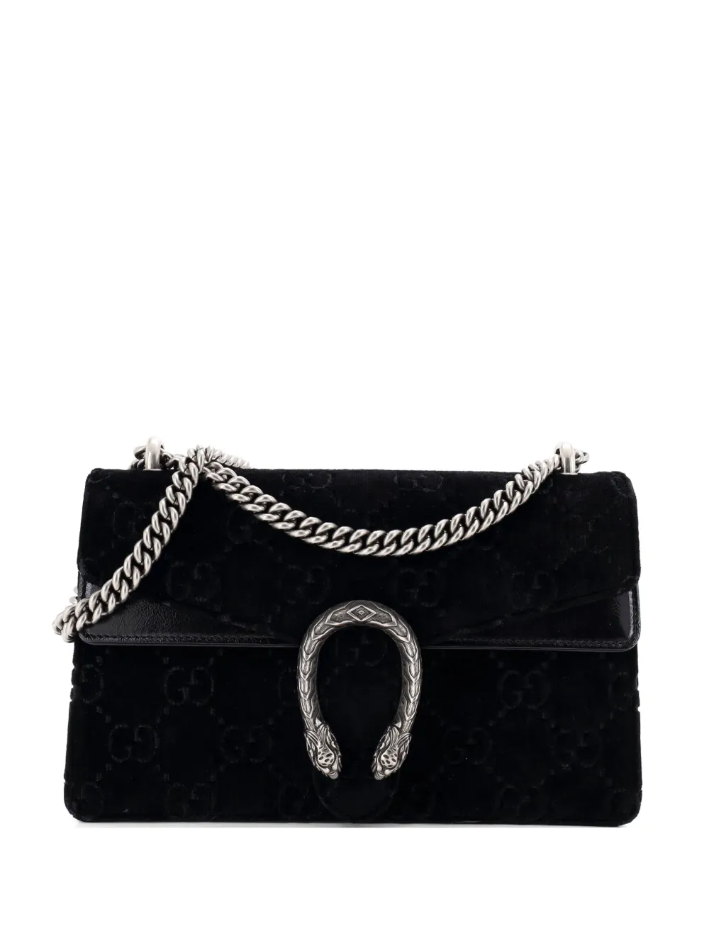 Gucci Pre-Owned Dionysus Bag GG Velvet Small shoulder bag - Nero