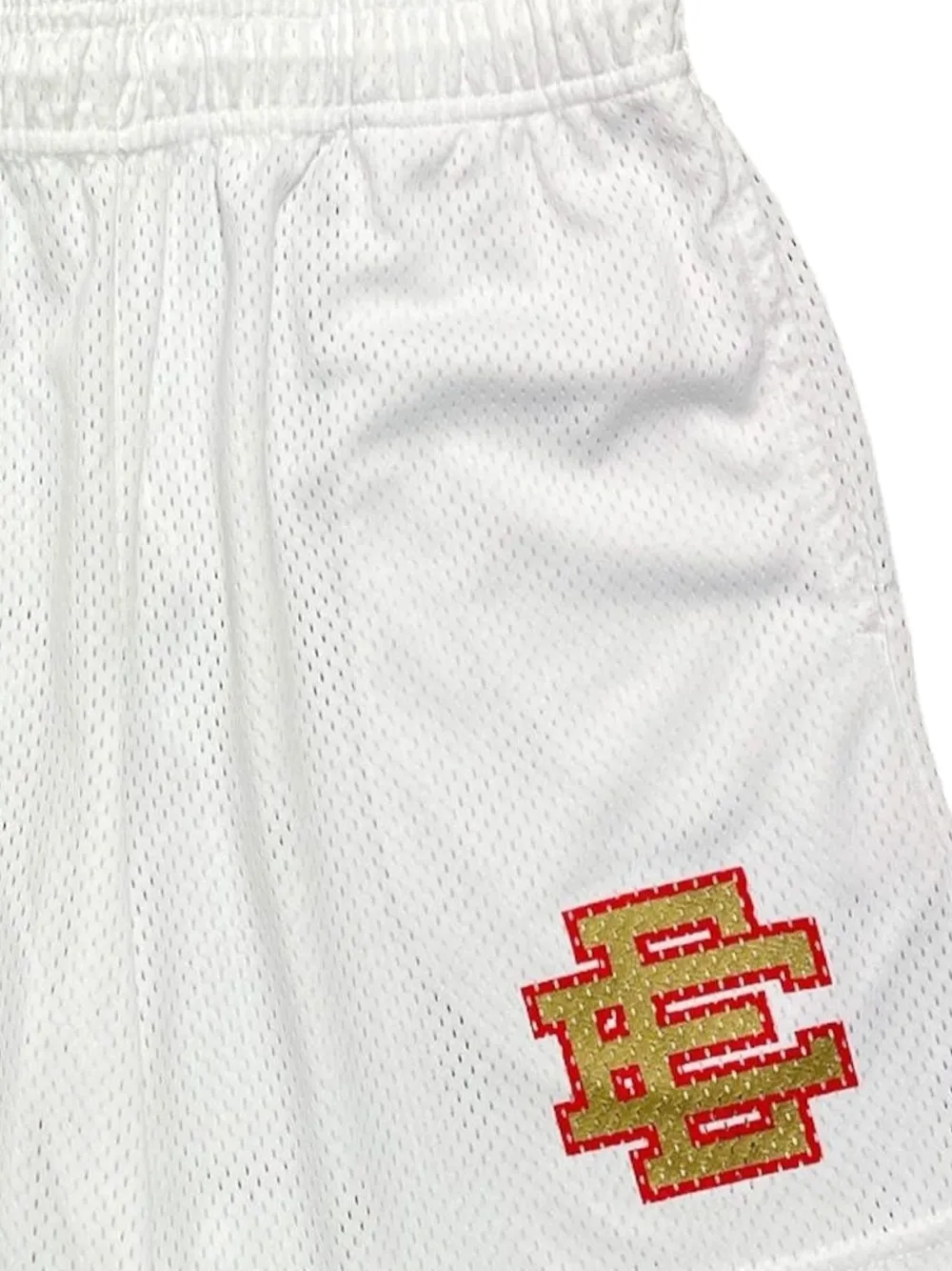 ERIC EMANUEL Shorts met logodetail Wit