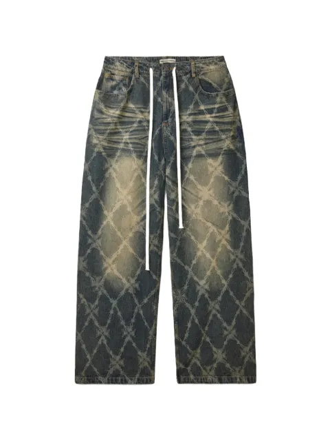 Vale Forever Ironwork drawstring jeans