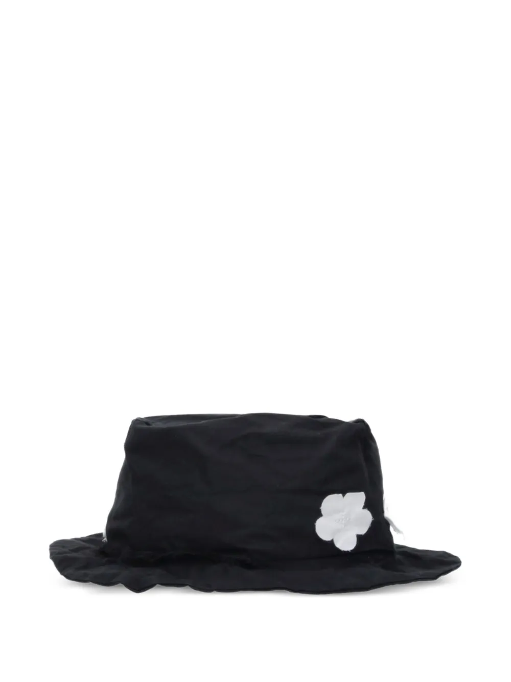  Scha Gorro Con Aplique Floral - Negro 