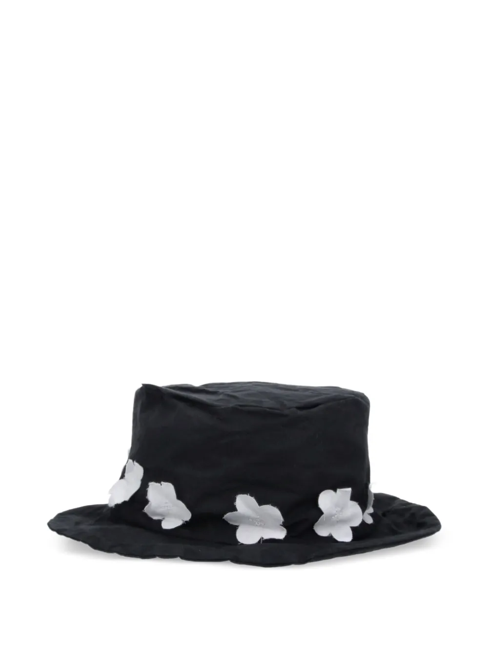 Scha floral-appliqué hat - Nero