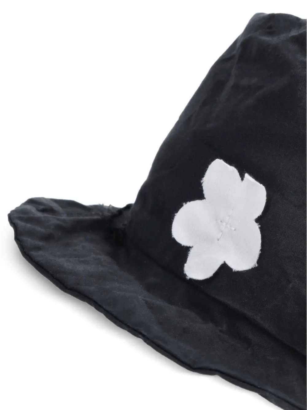  Scha Gorro Con Aplique Floral - Negro 