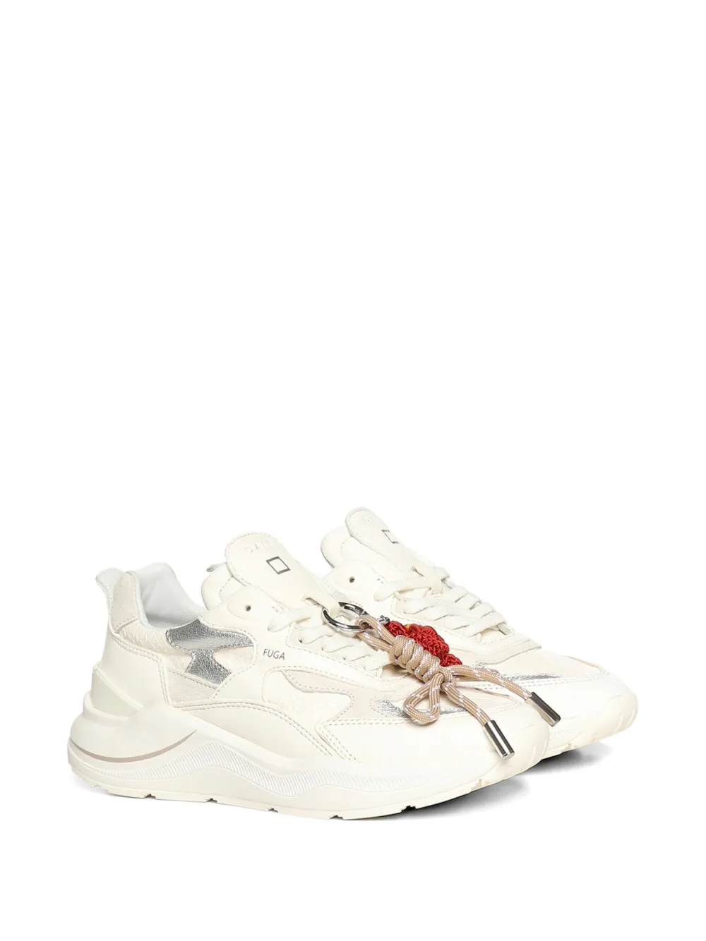 D.A.T.E. Fuga panelled sneakers Wit