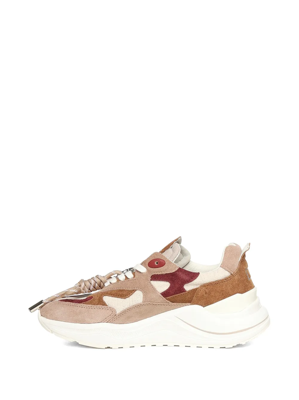 D.A.T.E. Fuga panelled sneakers Beige
