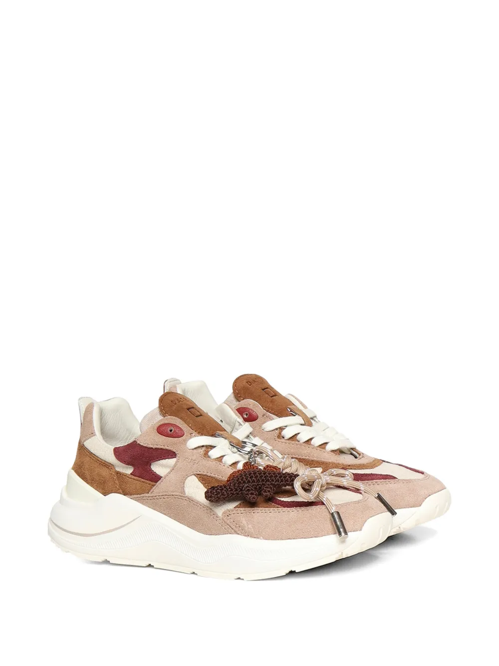 D.A.T.E. Fuga panelled sneakers Beige