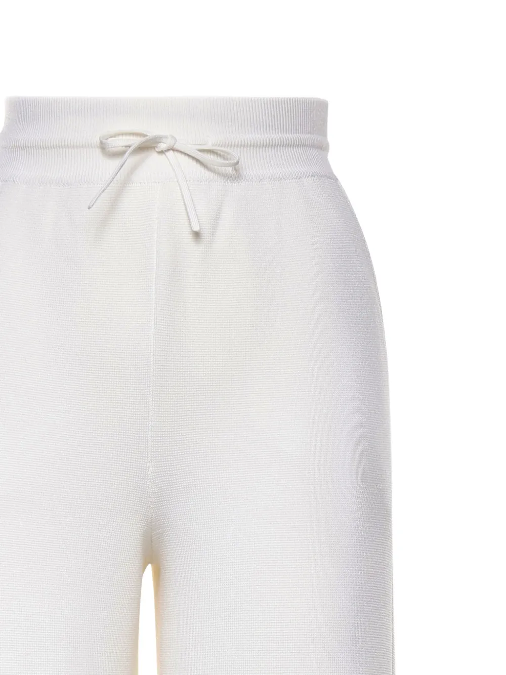 Loro Piana Broek met wijde pijpen en trekkoord Wit