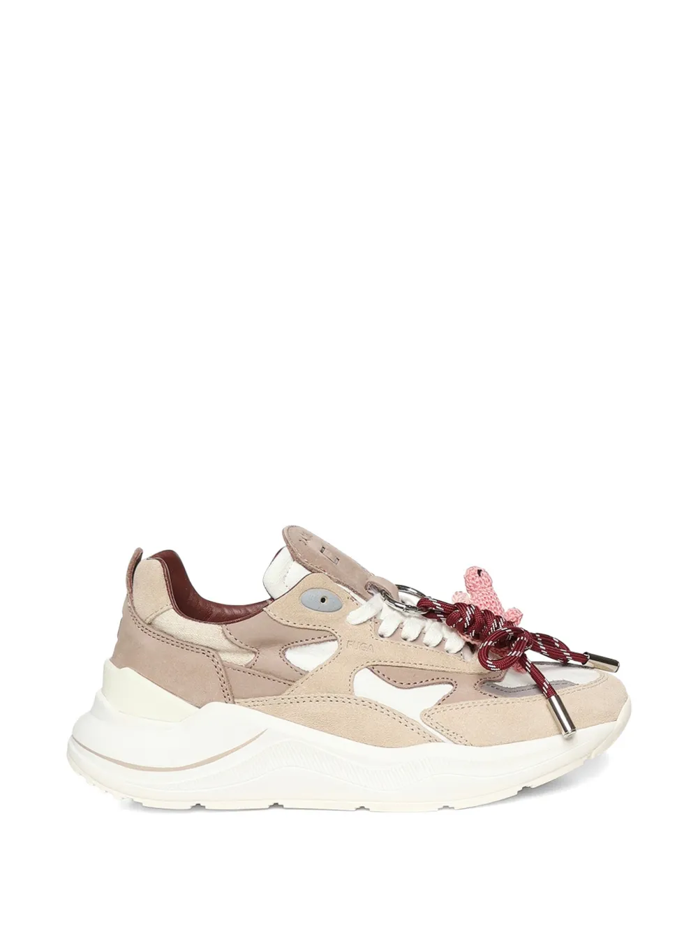 D.A.T.E. Fuga panelled sneakers - Nude