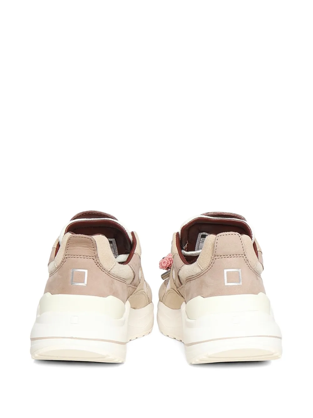 D.A.T.E. Fuga panelled sneakers Beige