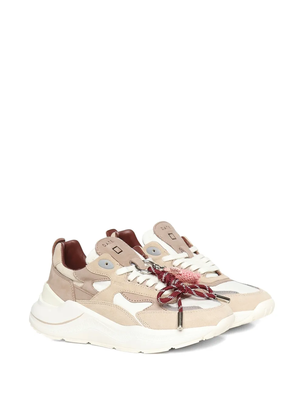 D.A.T.E. Fuga panelled sneakers Beige