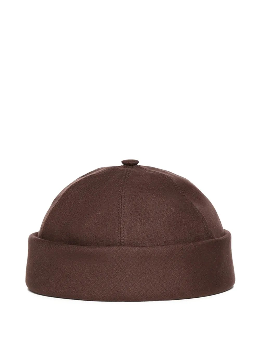Loro Piana Sasha panelled adjustable-strap beanie - Marrone