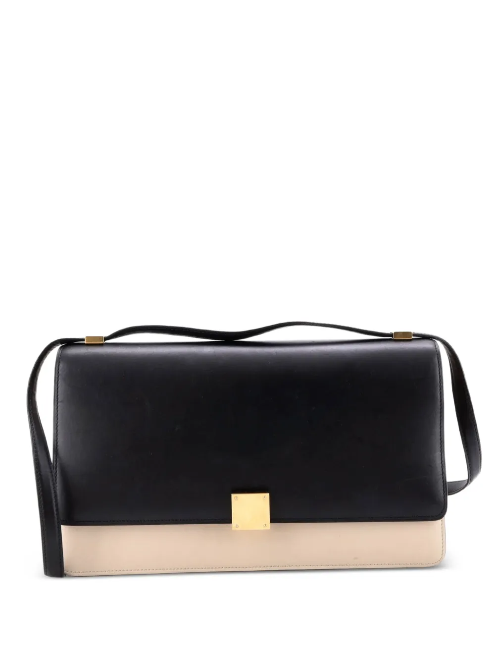 Celine Pre-Owned Case Flap Bag Leather Medium shoulder bag - Nero