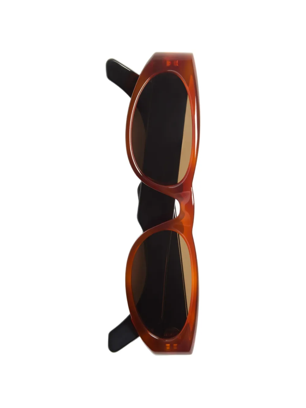 VALENTINO GARAVANI EYEWEAR Acetaat bril met geometrisch montuur Bruin