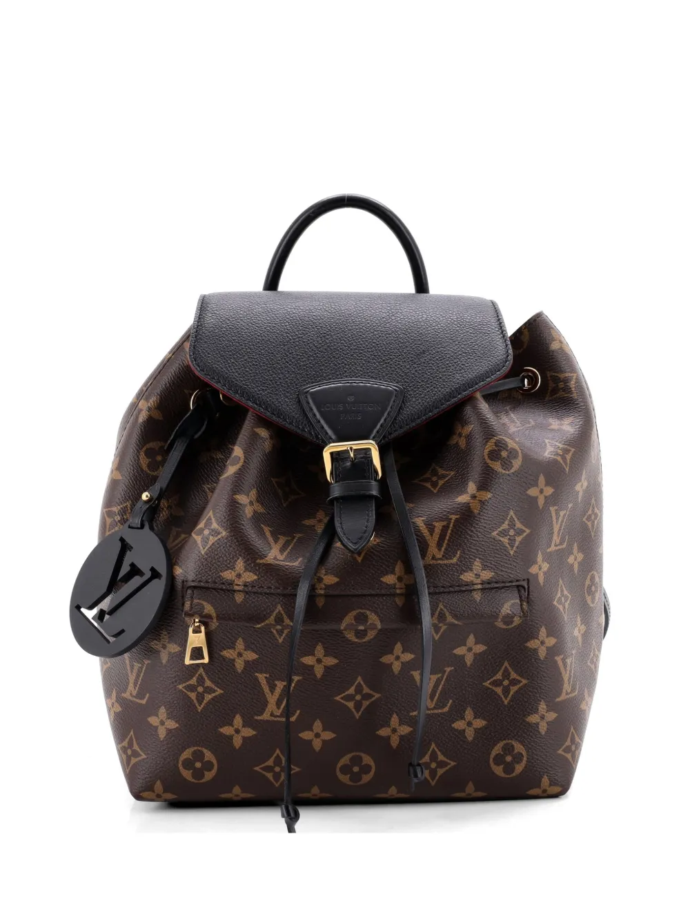 Louis Vuitton Pre-Owned Montsouris NM Monogram Canvas with Leather PM backpack - Nero
