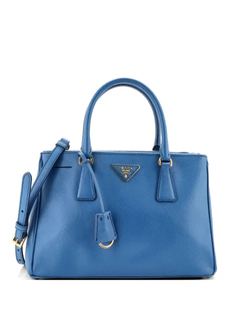 Prada Pre-Owned Double Zip Lux Saffiano Leather Small tote bag