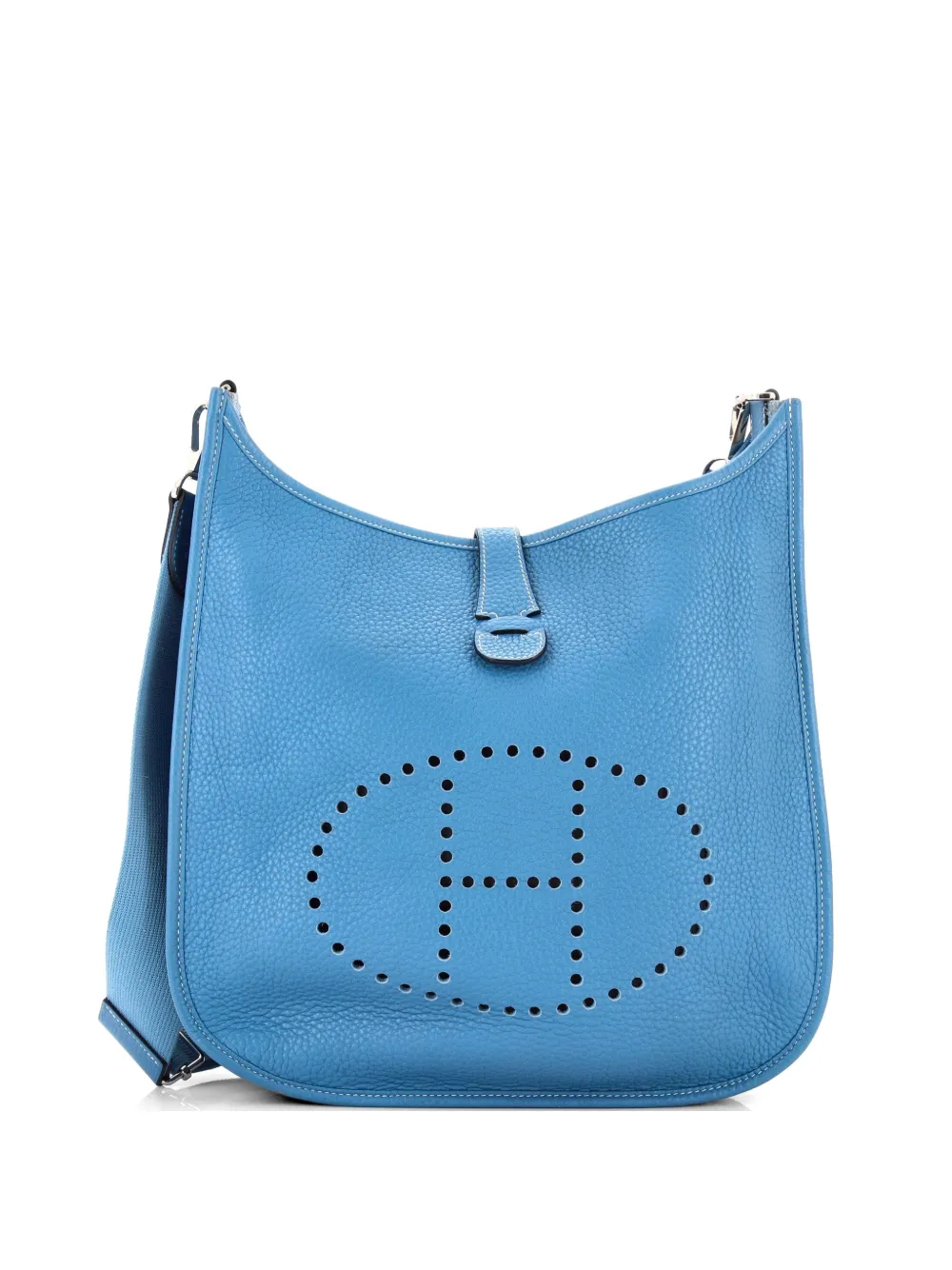 Hermès Pre-Owned Evelyne Bag Gen III Clemence GM crossbody bag - Blu