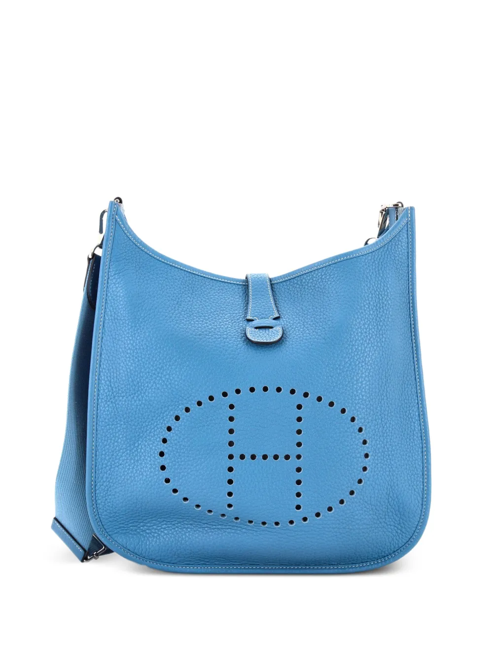 Hermès Pre-Owned Evelyne Bag Gen III Clemence GM crossbody bag - Blu