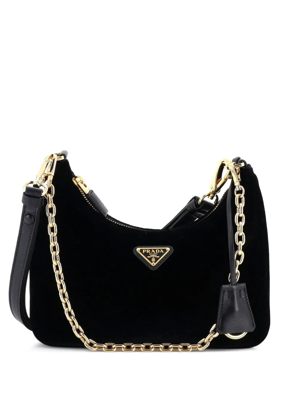 Prada Pre-Owned Re-Edition Velvet Mini shoulder bag - Nero