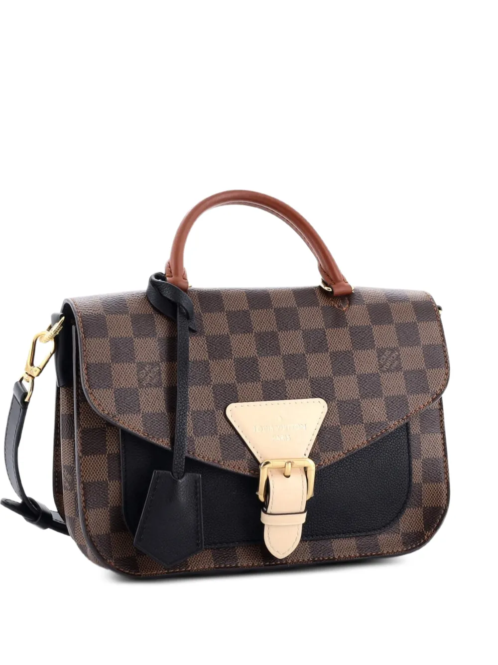 Louis Vuitton Pre-Owned Beaumarchais Handbag Damier with Leather shoulder bag - Marrone