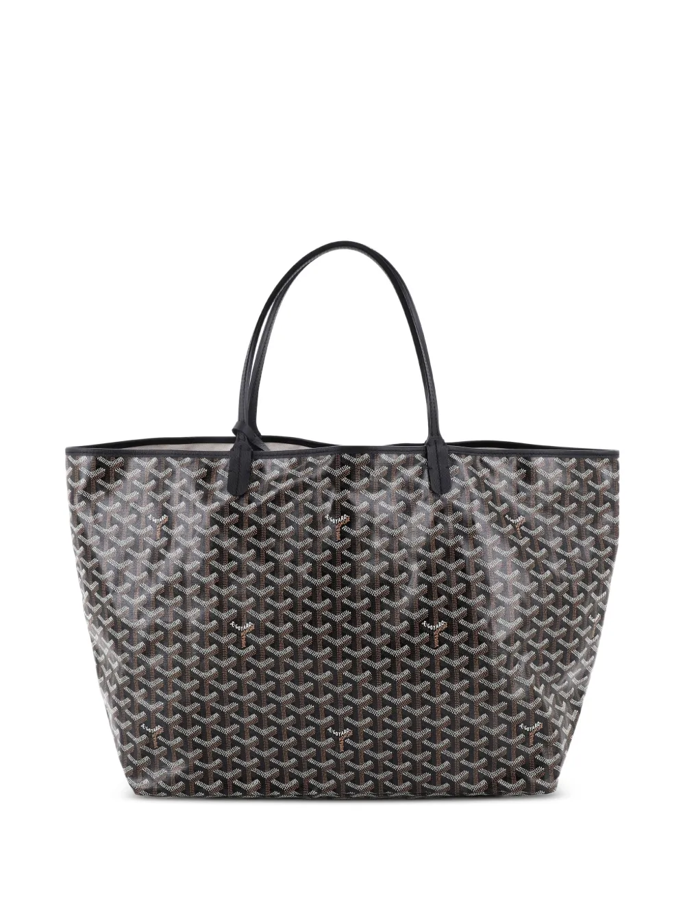 Goyard Wendbarer Anjou GM Tote Bag aus beschichtetem Canvas GM in Schwarz