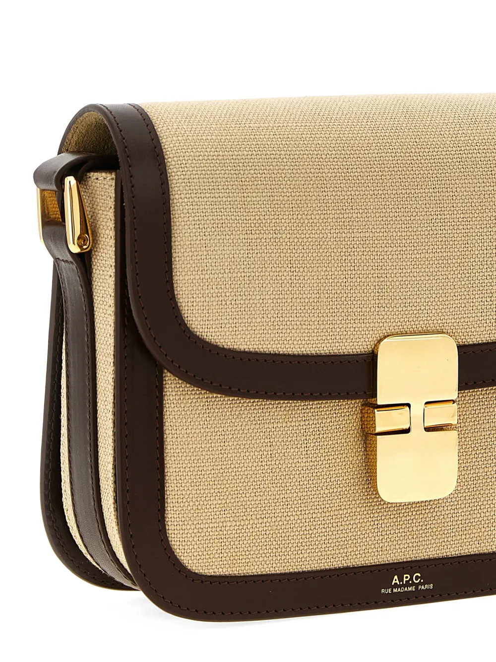  A.p.c. Small Grace Cotton Crossbody Bag - Neutrals 