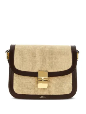 A.P.C. Small Grace Leather Cross Body Bag | Red | FARFETCH CA