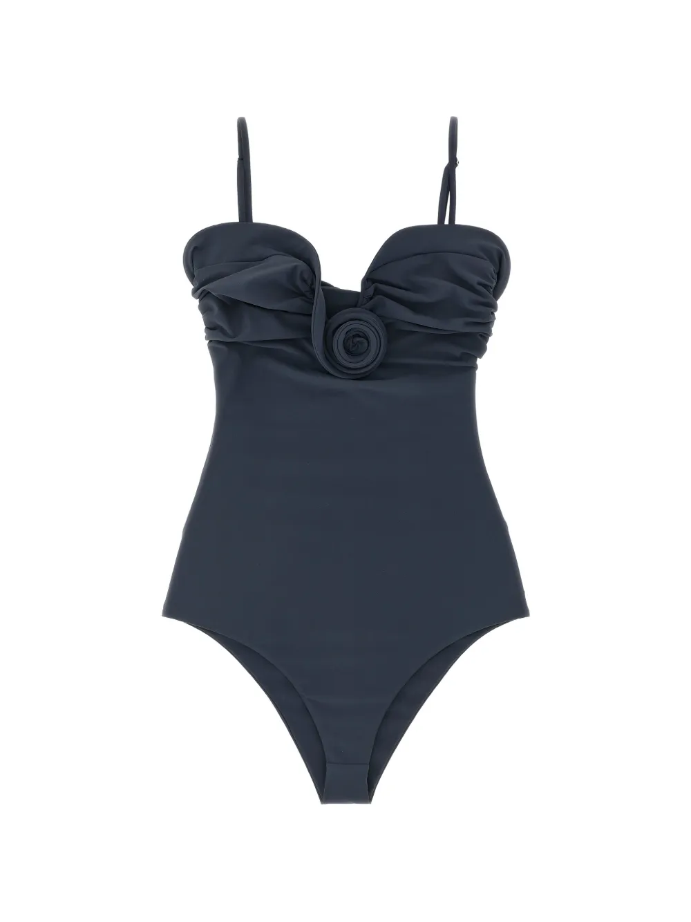 Magda Butrym Badpak met bloemdetail Blauw