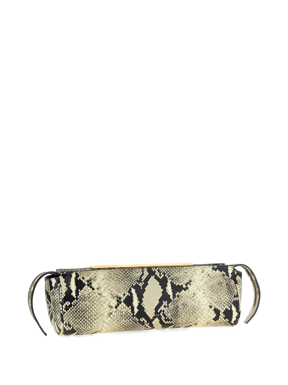  Khaite Donna Python-print Clutch Bag - Neutrals 
