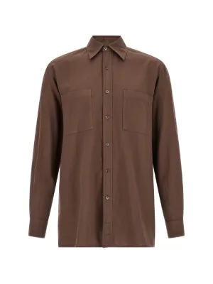 Homme Plissé Issey Miyake Edge プリーツ シャツ | ブラウン
