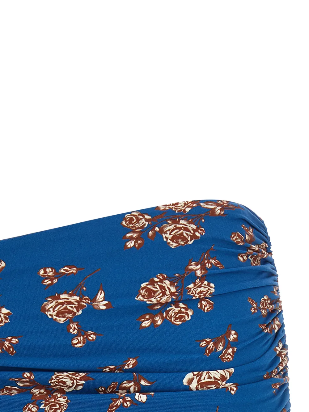 Magda Butrym 01 zwemrok met bloemenprint Blauw